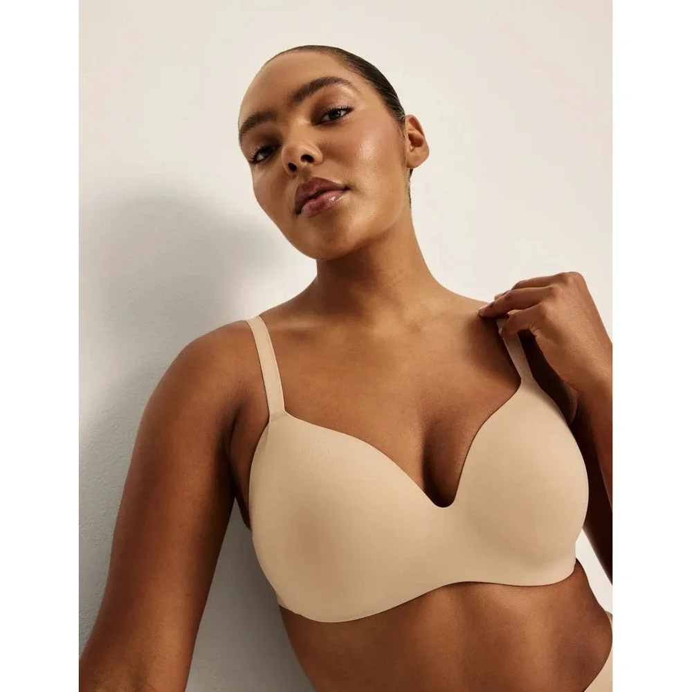 Knix WingWoman Contour Bra Wireless Size 40C Beige Women's